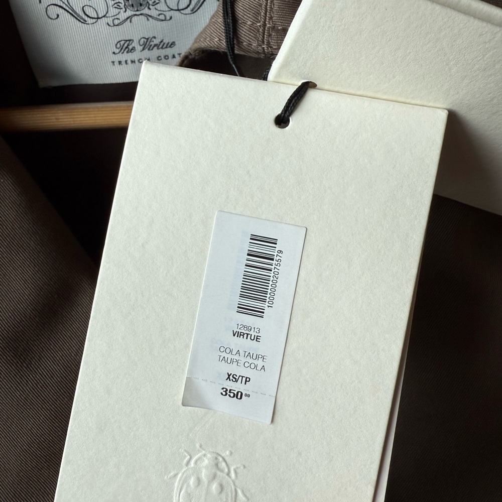 NWT Aritzia Brown (cola taupe) Trench Coat - Picture 4 of 7